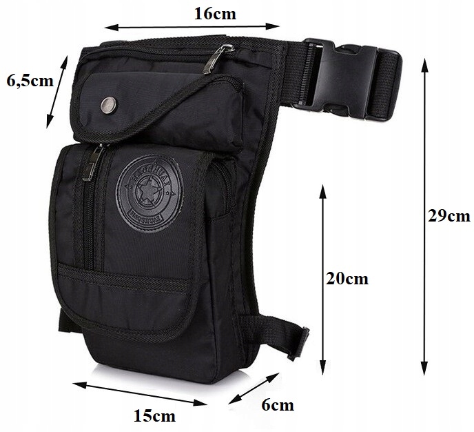 TORBA MOTOCYKLOWA BIODRÓWKA NERKA SASZETKA NA NOGĘ Producent bez marki