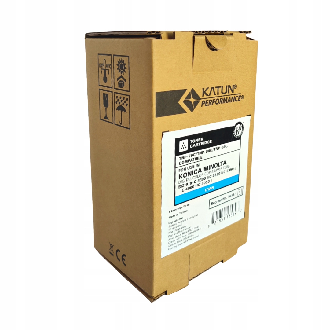 Toner Katun TNP-79/80/81C 54361 Konica Minolta bizhub C3300i C3320i C3350i