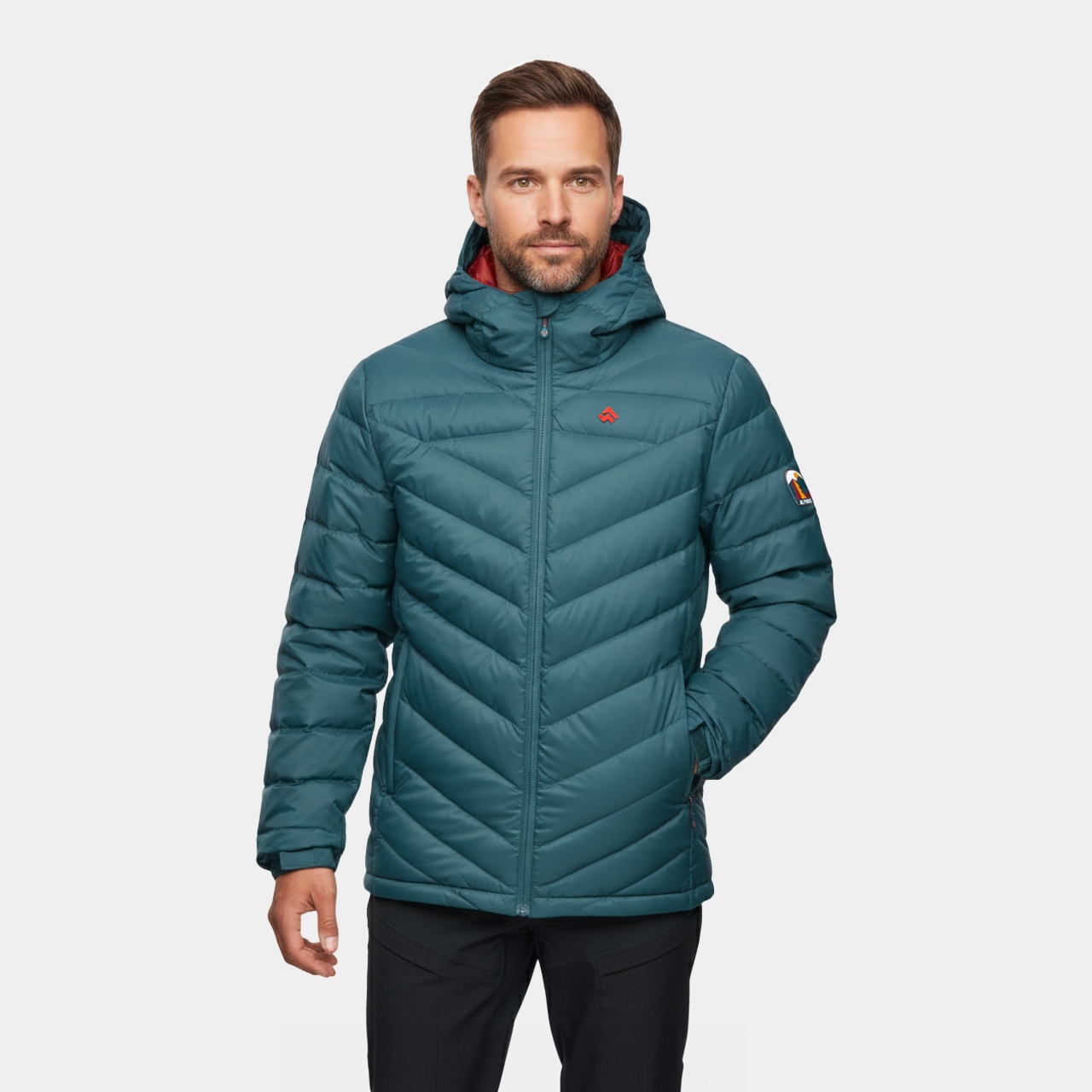 Pánská péřová zimní bunda Alpinus Monviso S