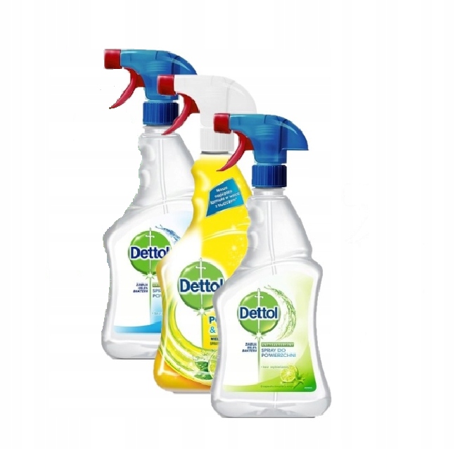 

Dettol Zestaw antybakteryjny spray mix 3x500 ml