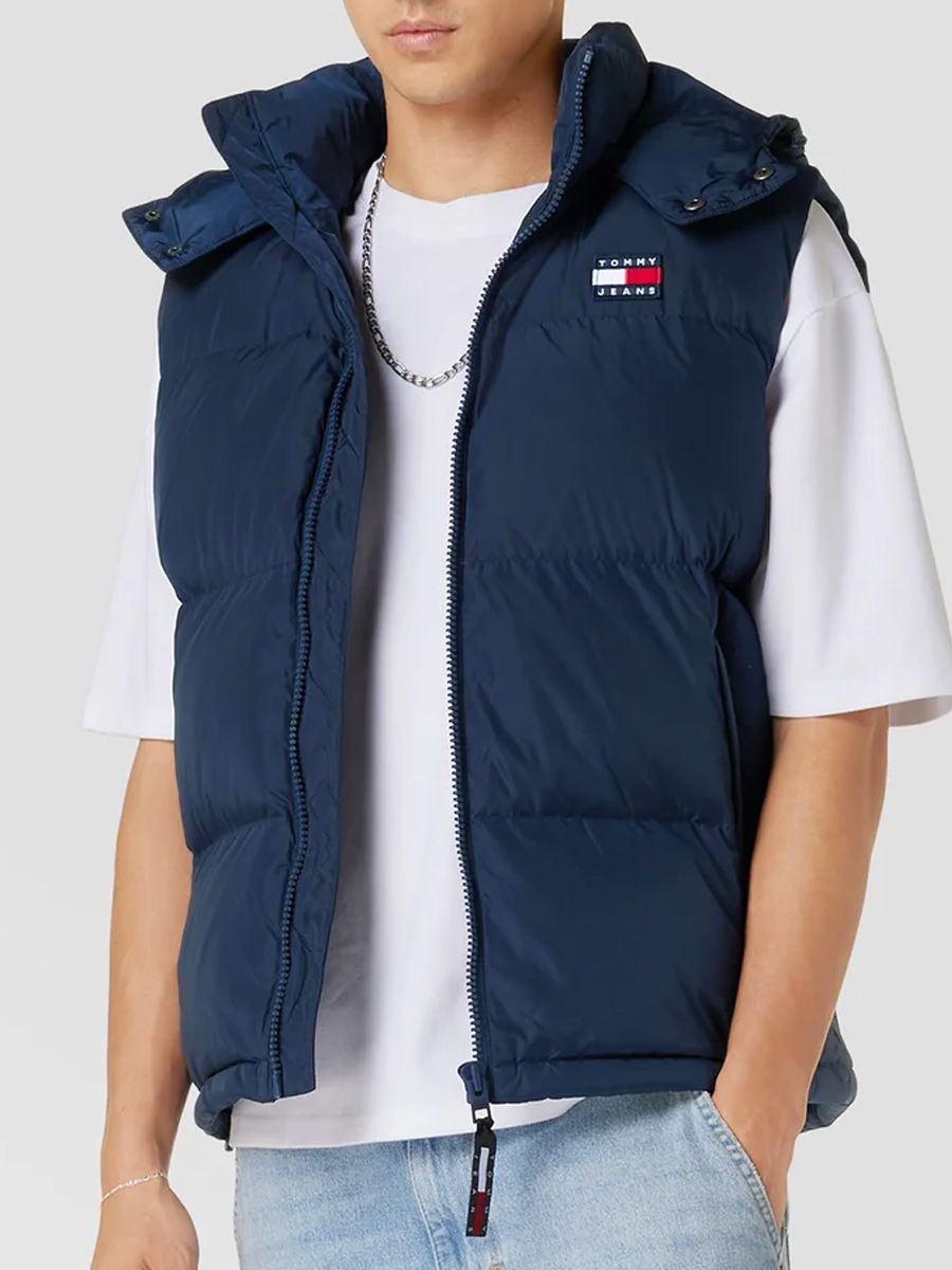 Pánská vesta Tommy Hilfiger L Tmavě Modrá