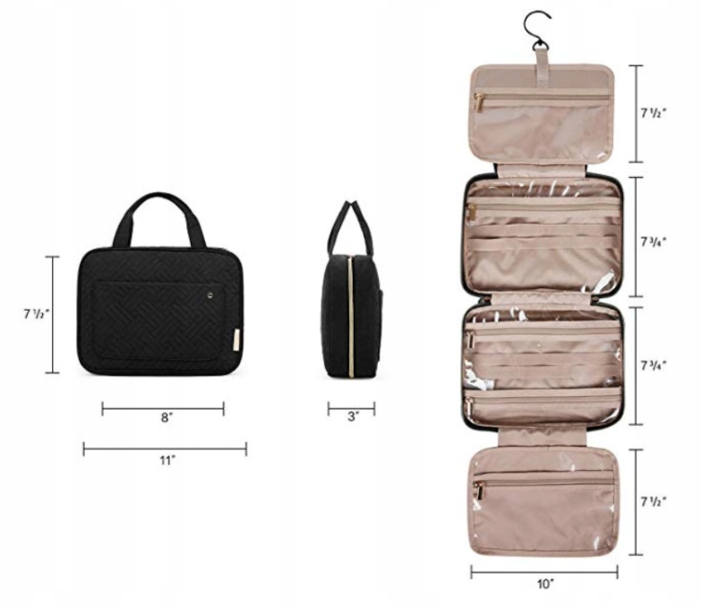 Kosmetyczka podróżna pojemna wisząca torba różow Marka inna marka