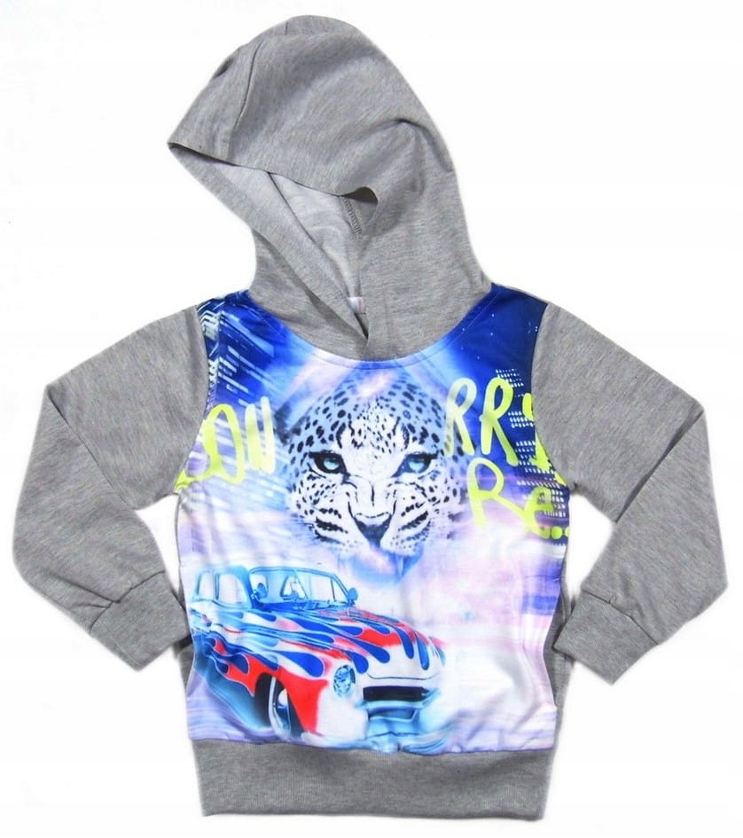 

lekka Bluza z kapturem 3566 Xero 4A szara