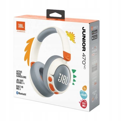 Jbl JR470NC Bluetooth Wireless On-Ear Headphones for Kids White Eu
