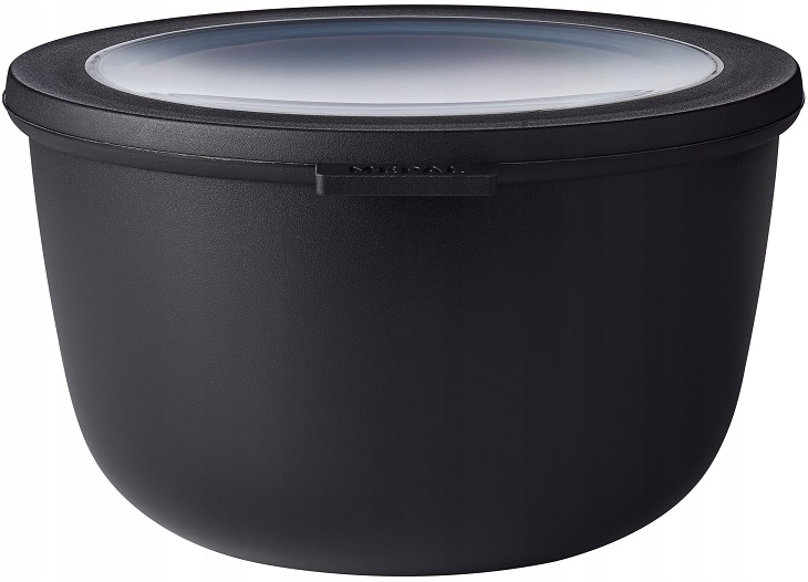 CIRQULA ZESTAW 3 MISKI PLASTIKOWE POJEMNIKI CZARNE SZCZELNE ZAMYKANE ZUPĘ Kod producenta 106231041100