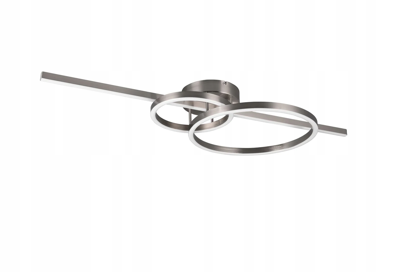 Moderná geometrická stropná lampa nikel Led nastavenie farebnej teploty Trio