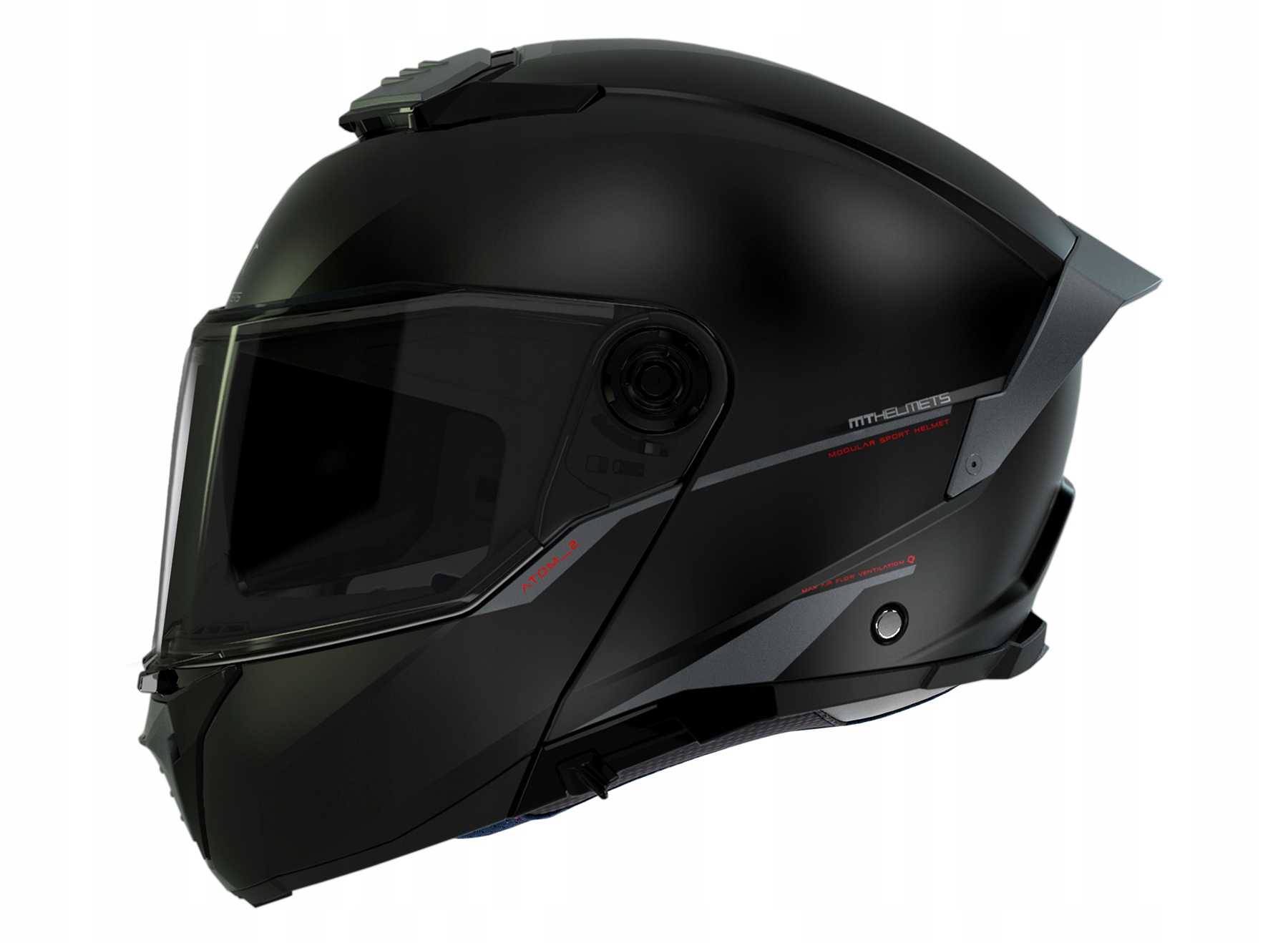 MT Atom 2 - black matt - szczękowy kask motocyklowy L Producent MT
