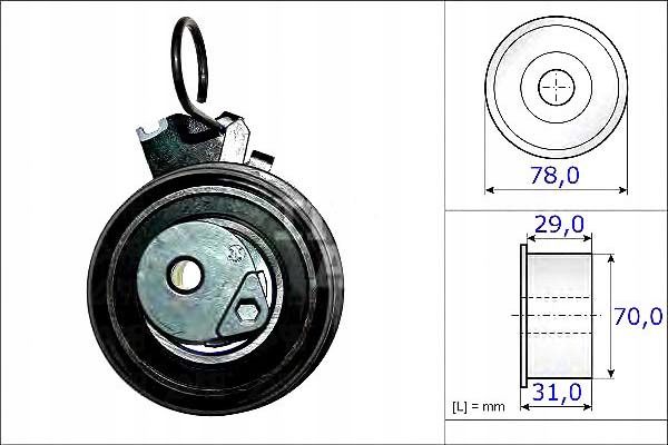 РОЛИК НАТЯЖИТЕЛЬ РЕМЕНЯ ROZRZADU INA 2441023050 Atb2