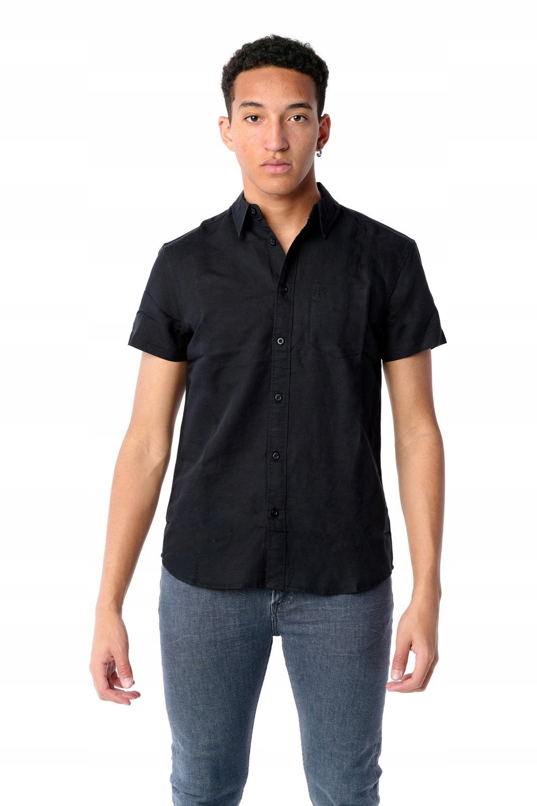 

Wrangler Ss 1 Pkt Shirt Black W5J1LO100 S
