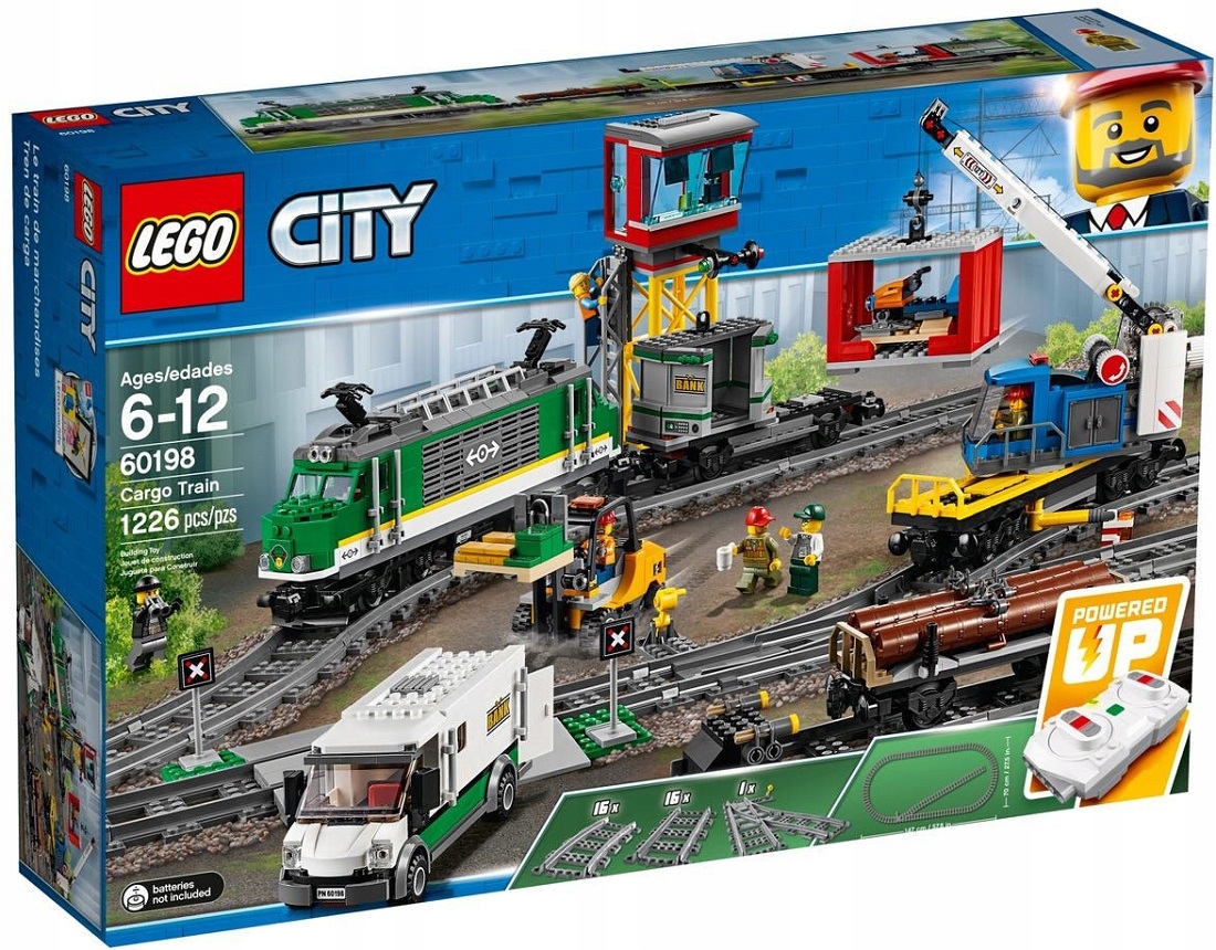 Lego City Stavebnice 1226 Ele Elektrický Nákladní Vlak 60198