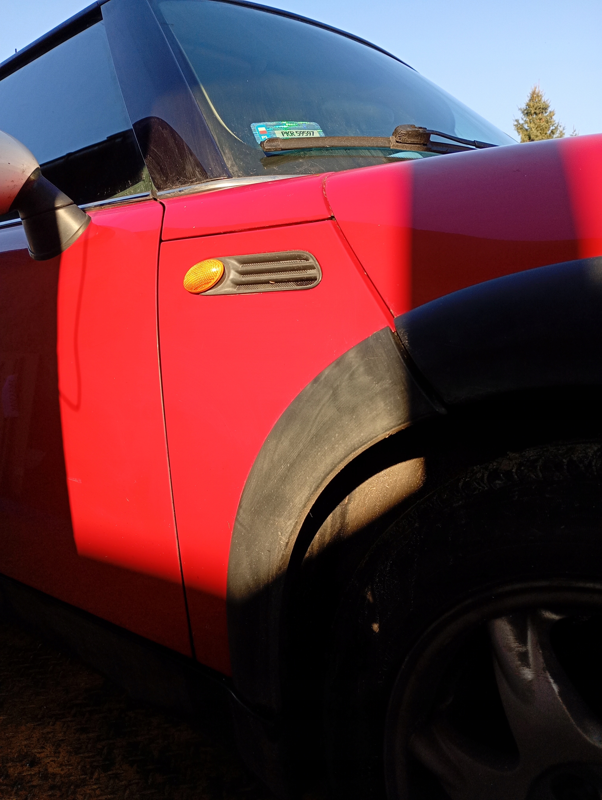 Mini Cooper R50 01-06 fender right front front lakieru 851 Chilli red