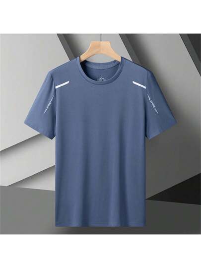 Shein Koszulka Sportowa Z Krótkim Rękawem XL V9I