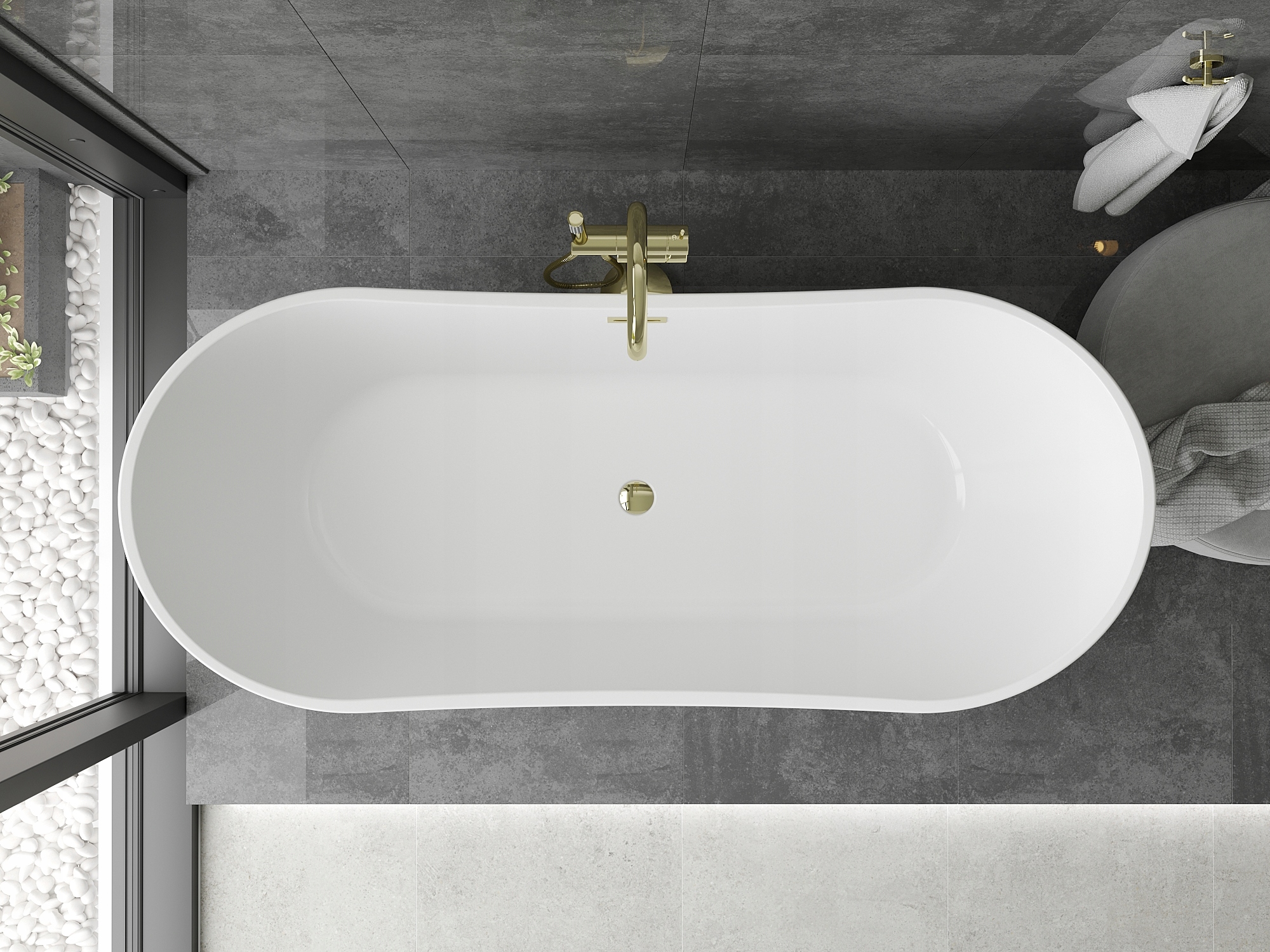 MEXEN MONTANA WANNA WOLNOSTOJĄCA 180 x 80 + SYFON Marka Mexen