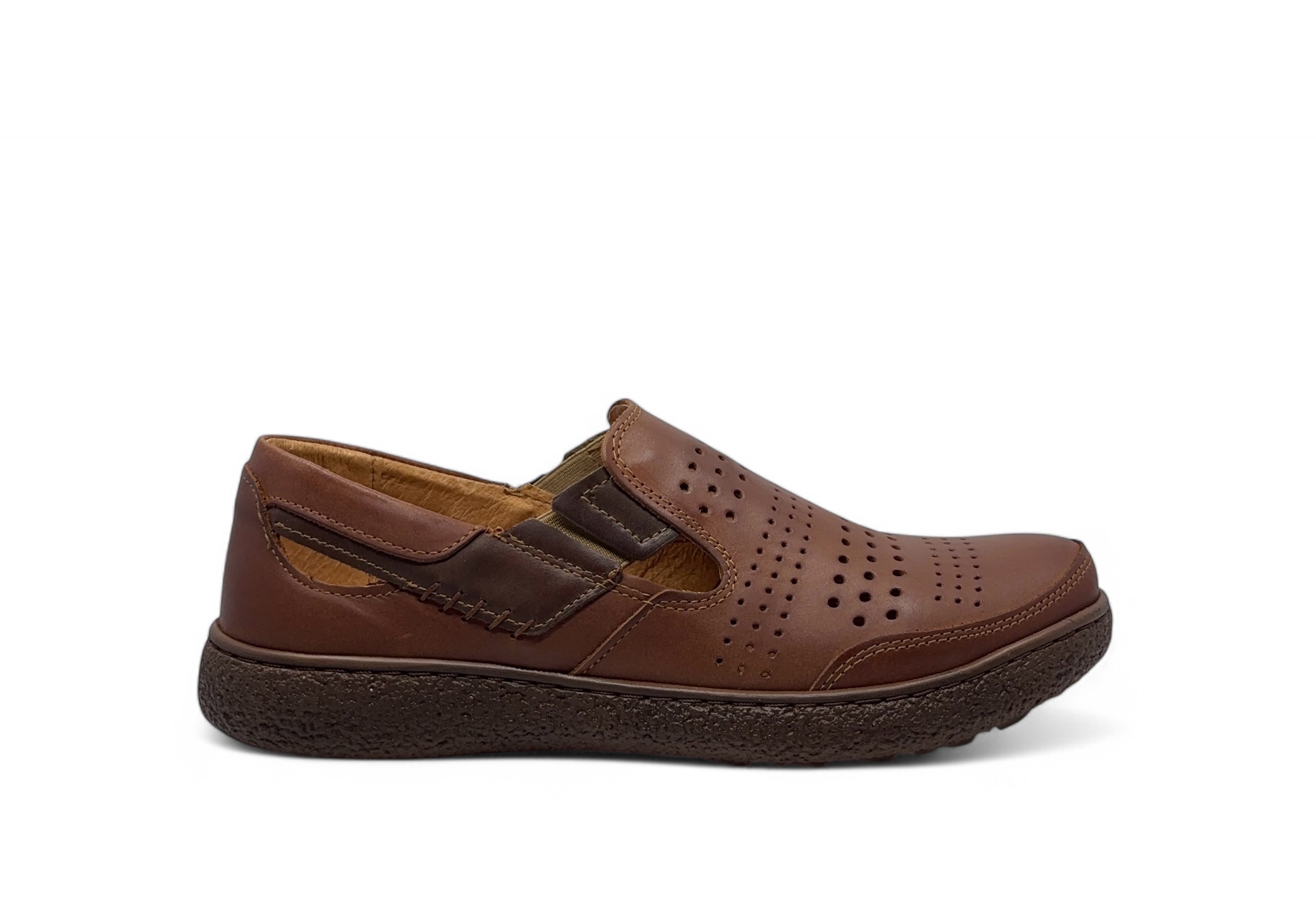 Pánské polobotky model J53l Polbut – přírodní kůže, velikost 41