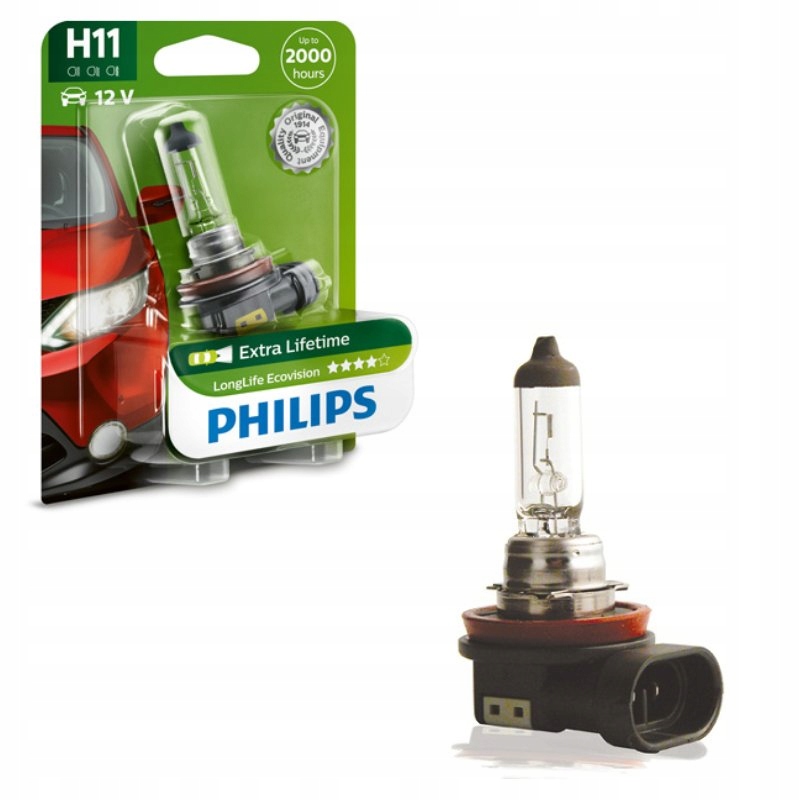 

Żarówka Philips H11 12V 55W Ecovision 1szt