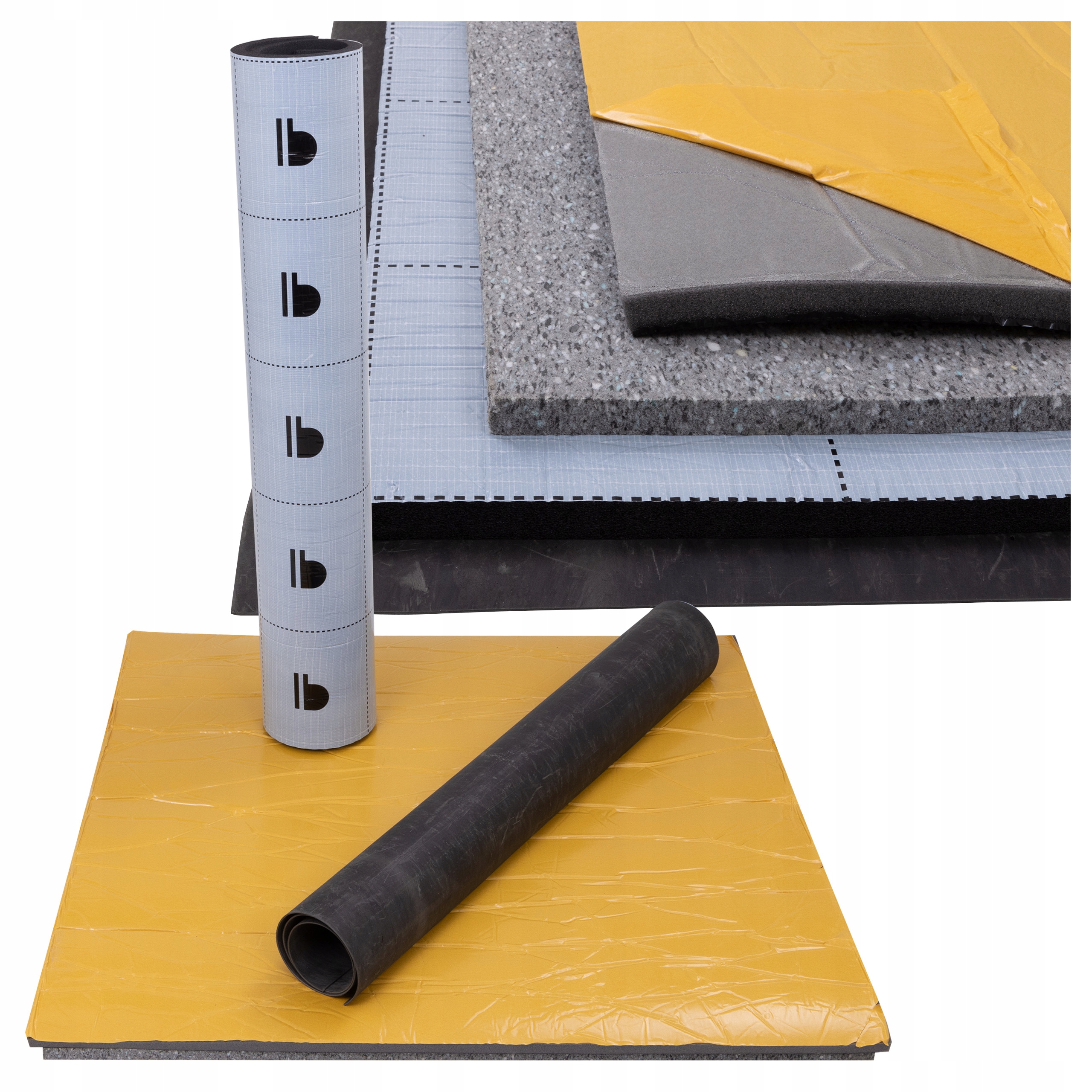 Hrubá zvuková izolácia na strop, tlmenie krokov nárazového hluku