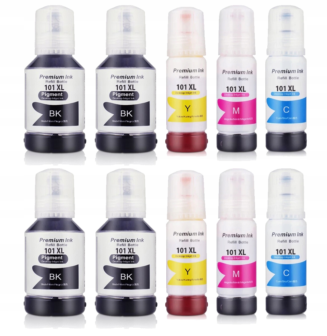 

10x Tusz Do Epson 101 Its L4150 L4160 L6160 L6190