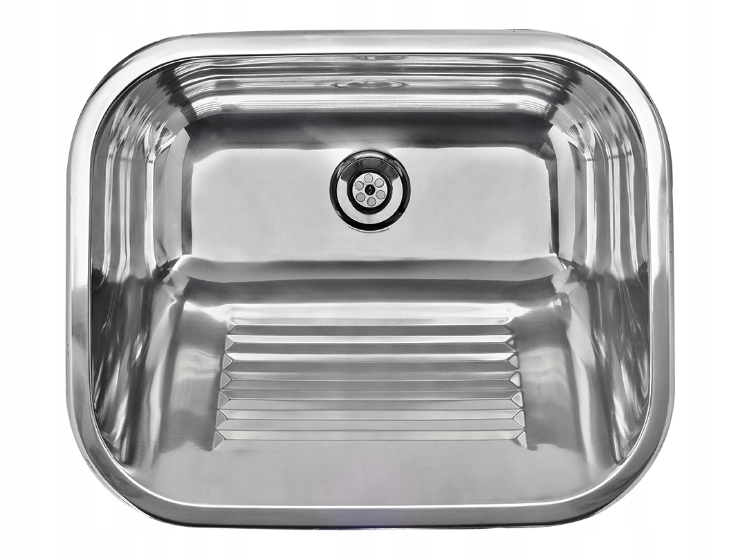 Hospodárska Komora Trinnity 55x45x21CM Oceľová Montážna Sada A Sifón V Kpl.