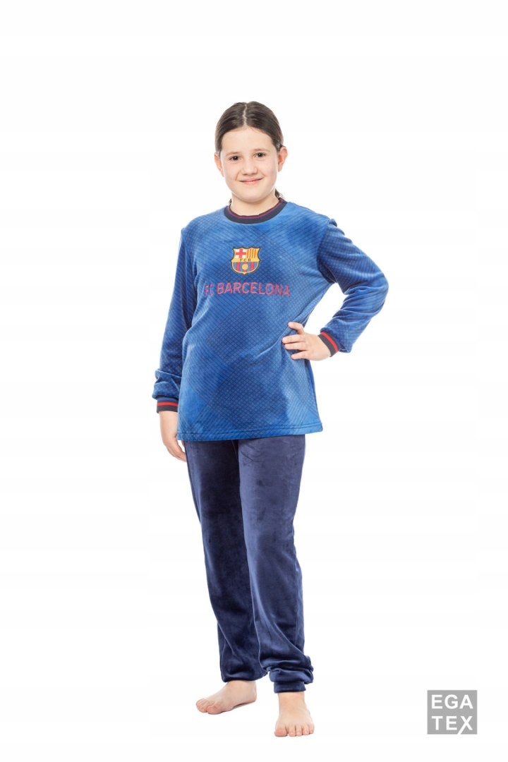 Fc Barcelona Komplet Dziecięcy Welur 232007 Niebieski, 15-16