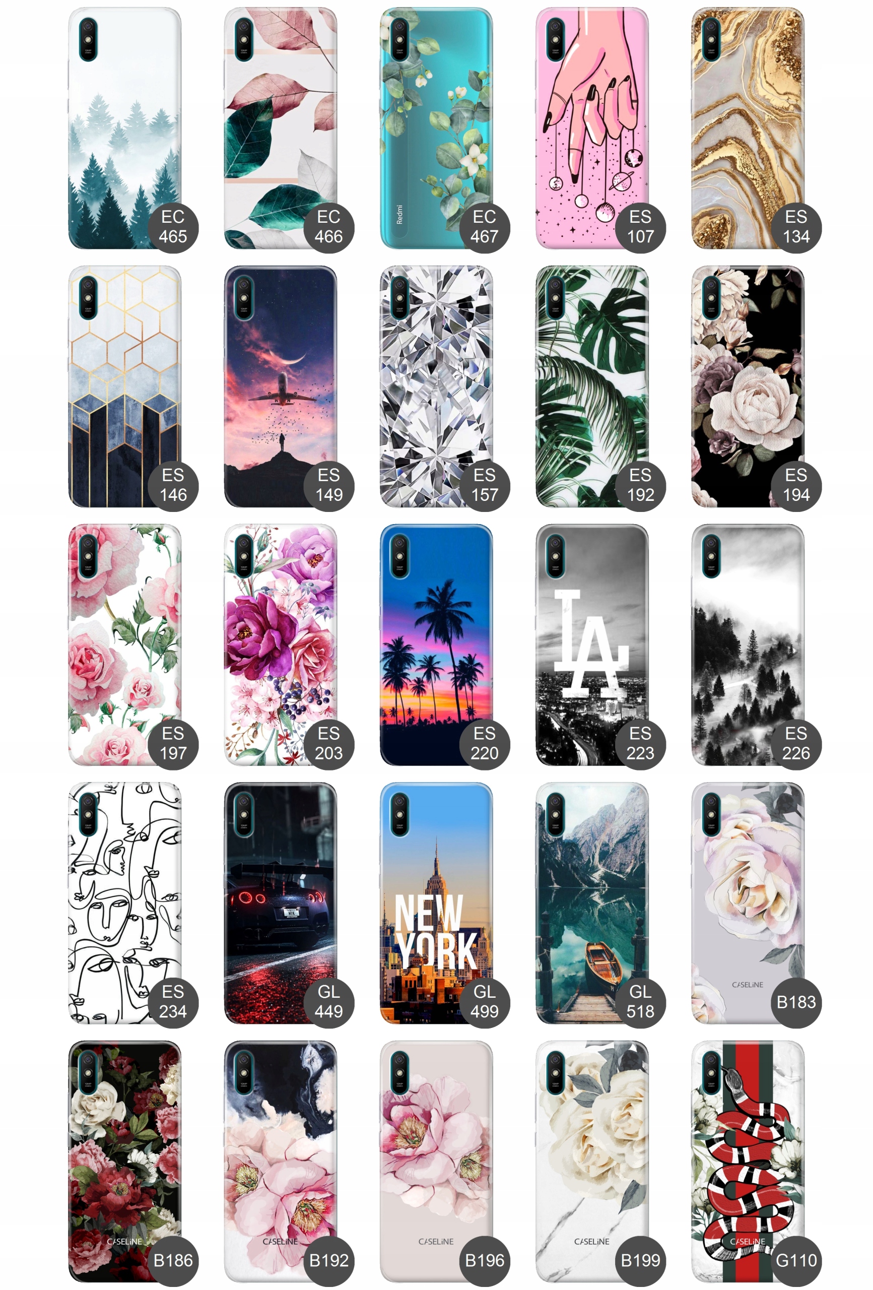 Etui do Xiaomi Redmi 9A case guma wzory