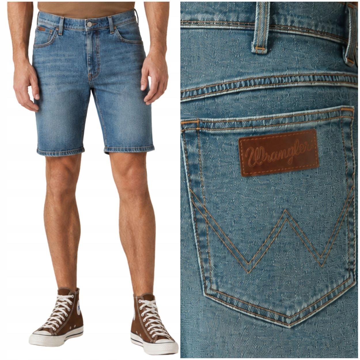 Wrangler Texas Shorts Midnight Haze krátké kraťasy džínové šortky W31