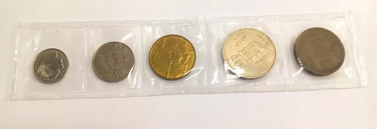 ZESTAW 5 MONET KOLEKCJONERSKICH BELGIA