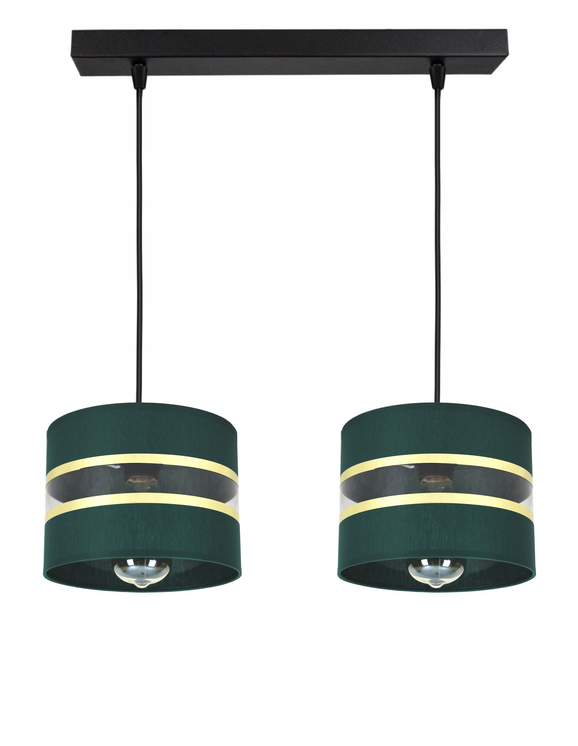 

Lampa Wisząca Żyrandol Plafon Zielony + Złoto Led
