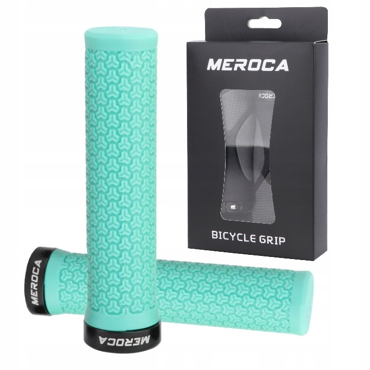 Gripy Meroca Lock-On 130mm chwyty Mtb Enduro niebieskie