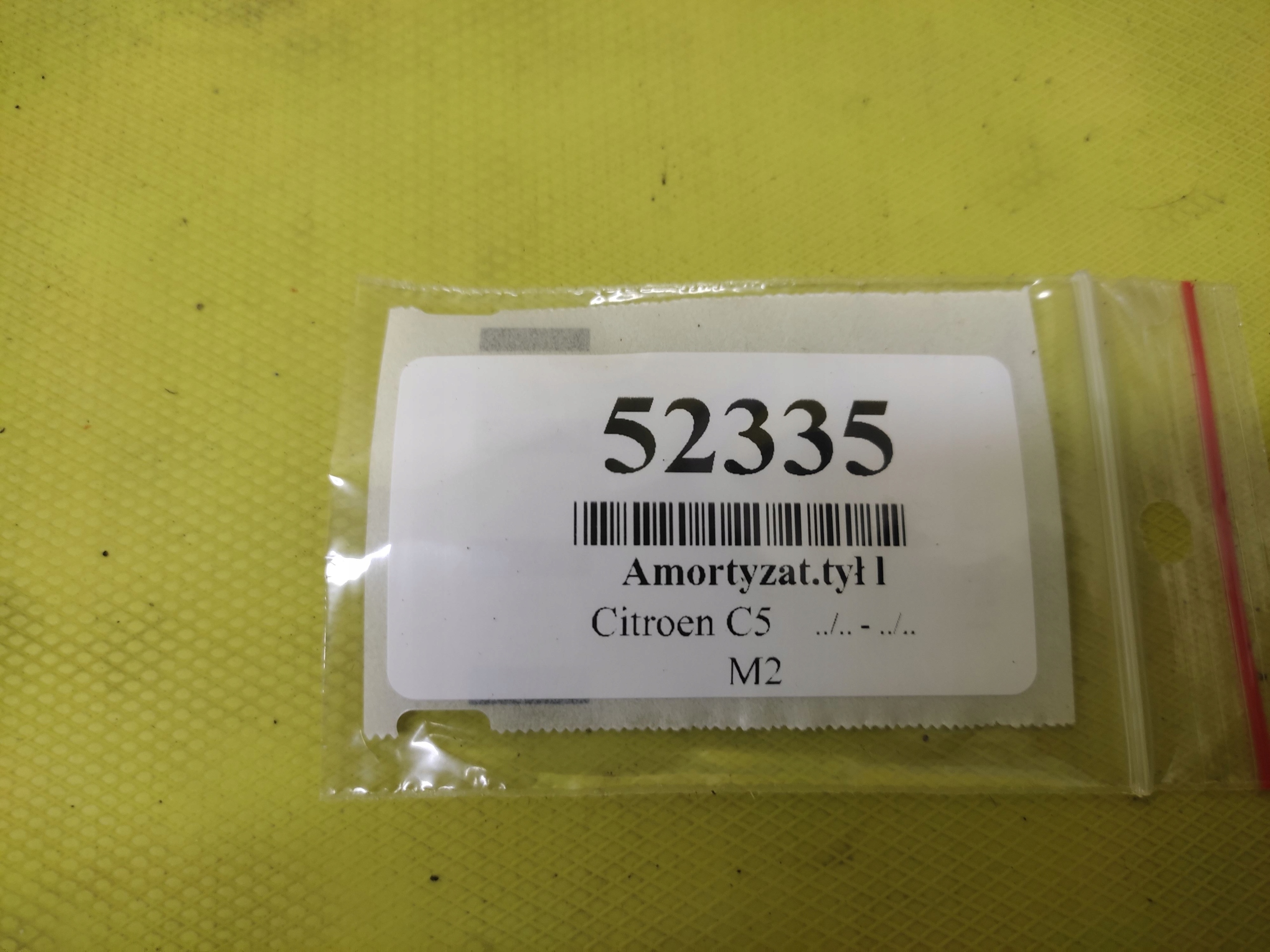 CITROEN C5 III 2.0 shock absorber left rear part 9688226480