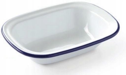 HENDI Naczynie prostokątne emaliowane 175x130 mm