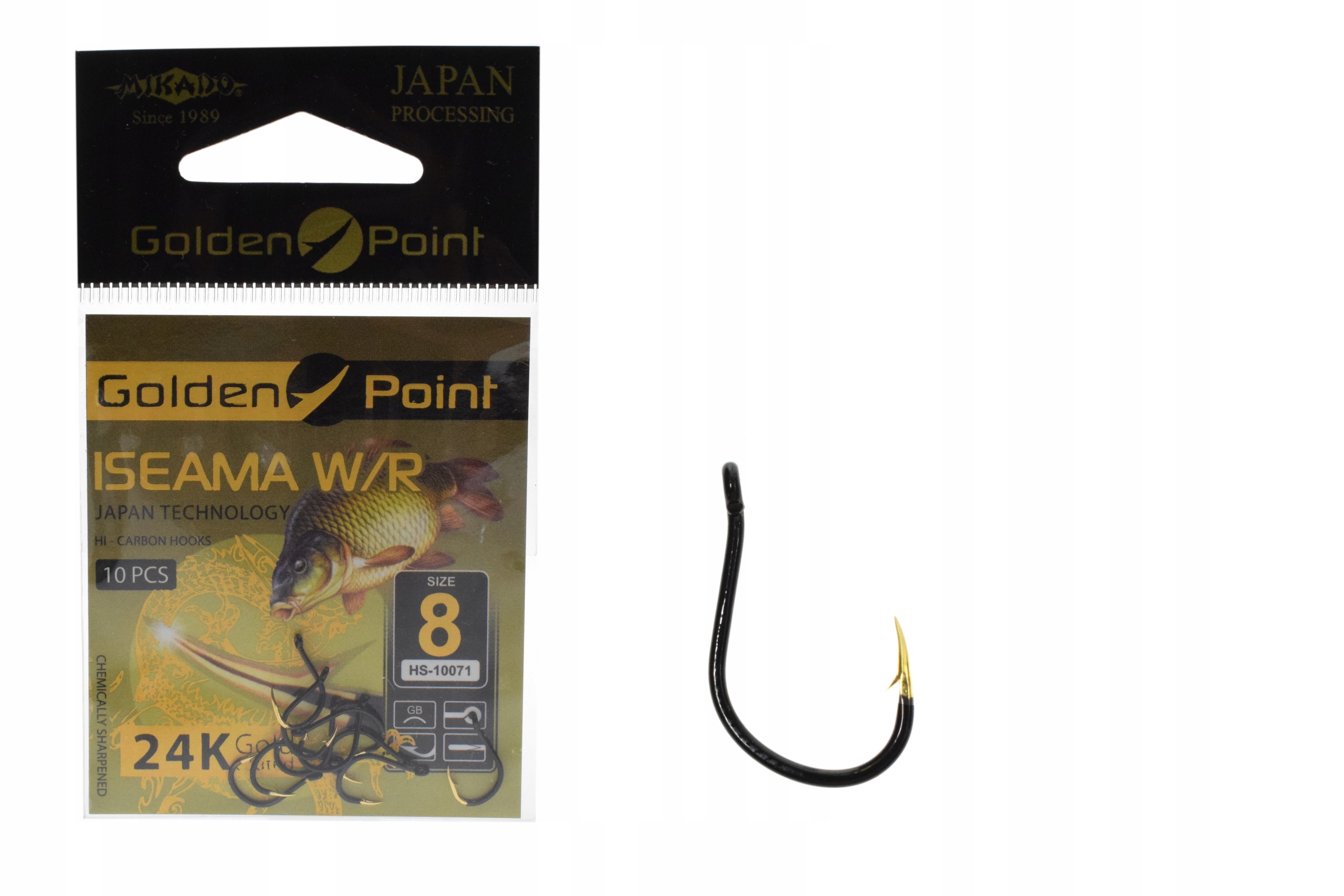 Haczyki Mikado Golden Point Iseama Karp Method Feedr NR.8