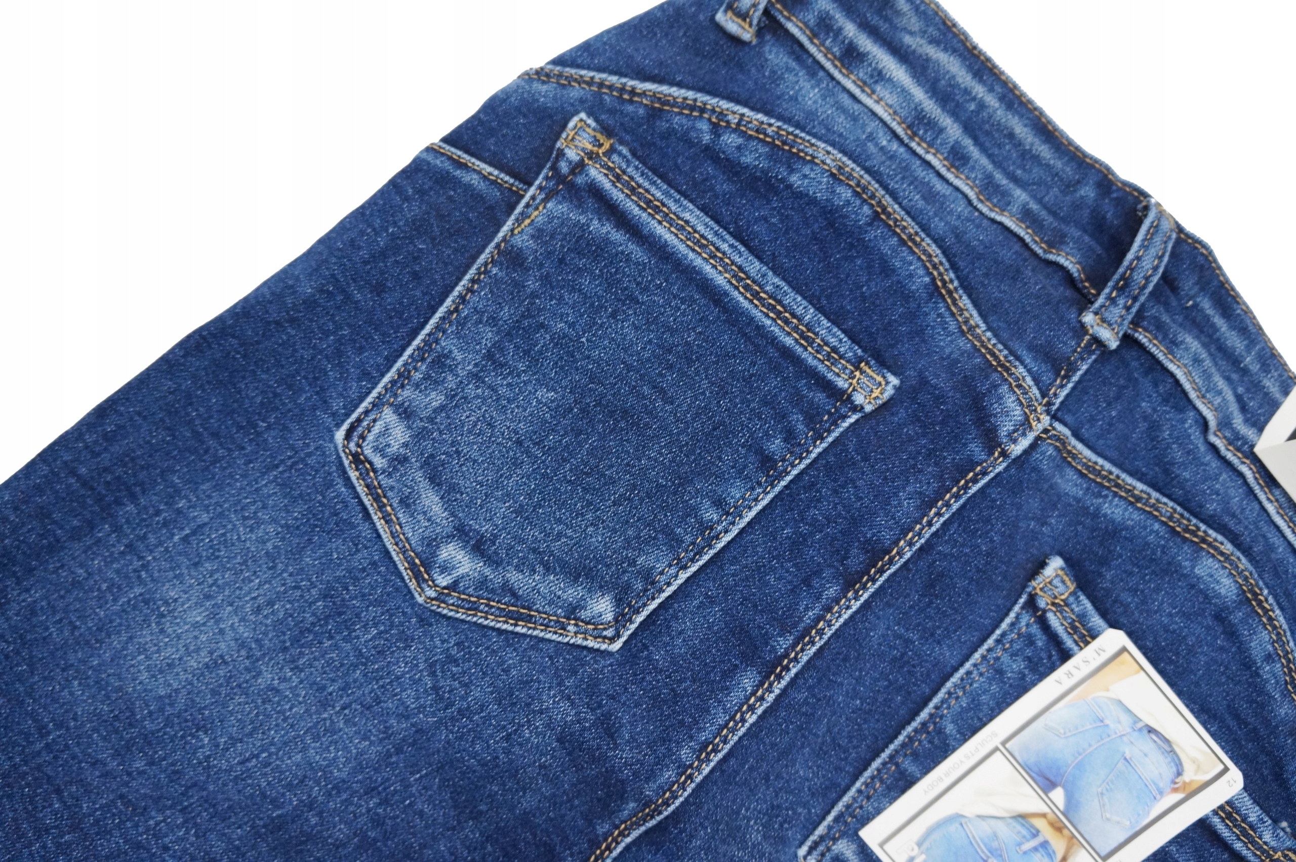 tujkama_M.SARA SPODNIE JEANSY WYSZCZUPLAJĄCE PUSH Fason rurki