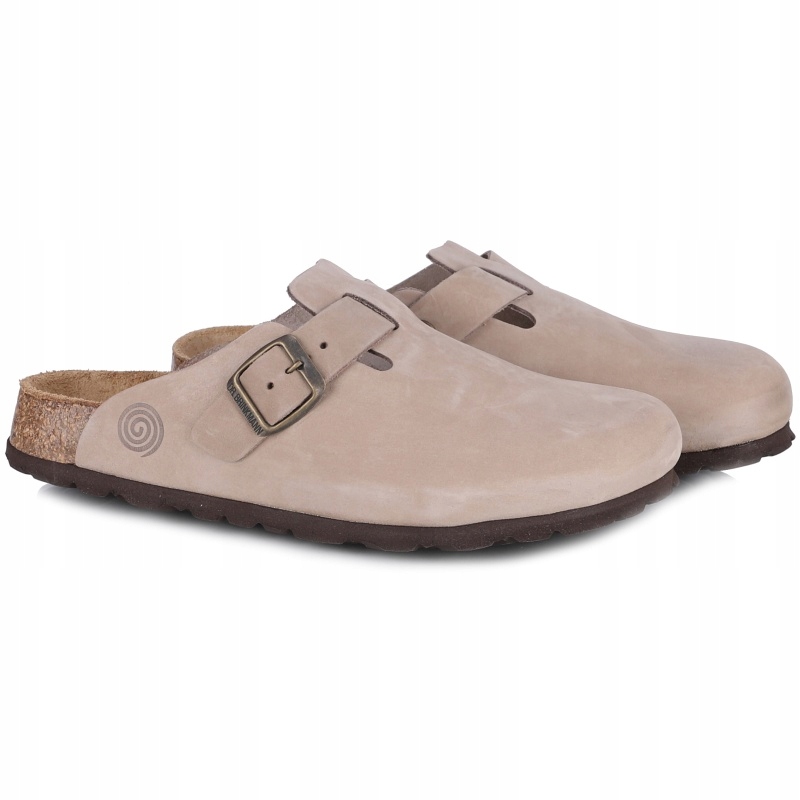 Nazouváky kožené Dr Brinkmann 600132-08 Taupe univerzální Kůže VEL..39