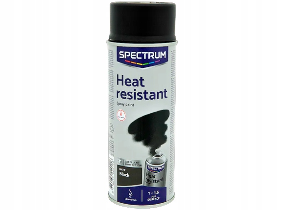 

Spectrum Farba w sprayu żaroodporna czarna 800°C