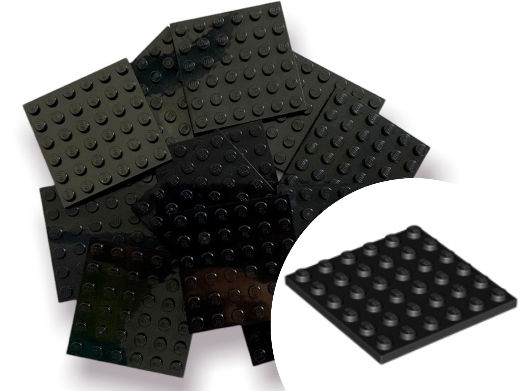 

Lego 3958 Plate Płytka 6x6 Black Czarny 4 szt