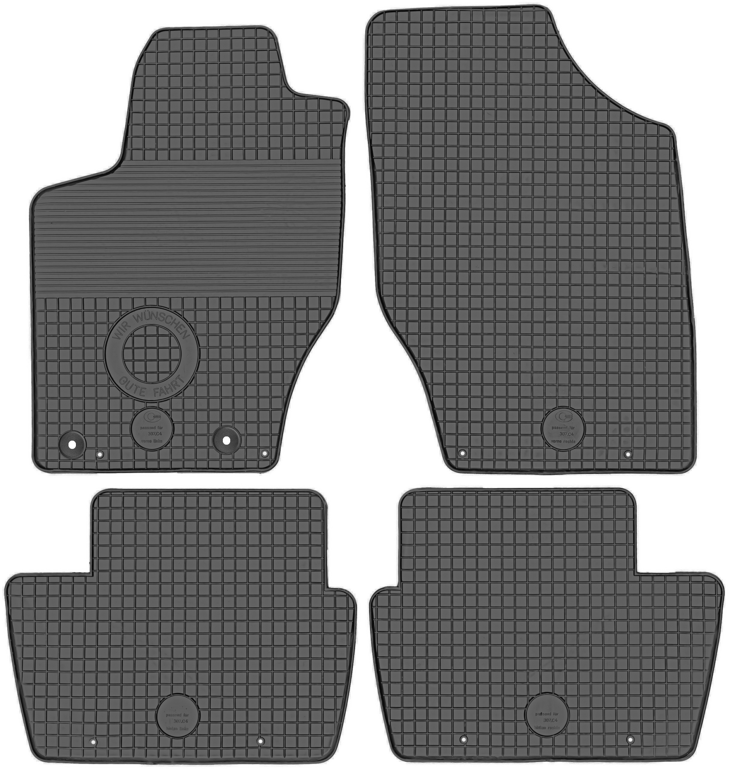 

Peugeot 307 2001-2007 Dywaniki Czarne