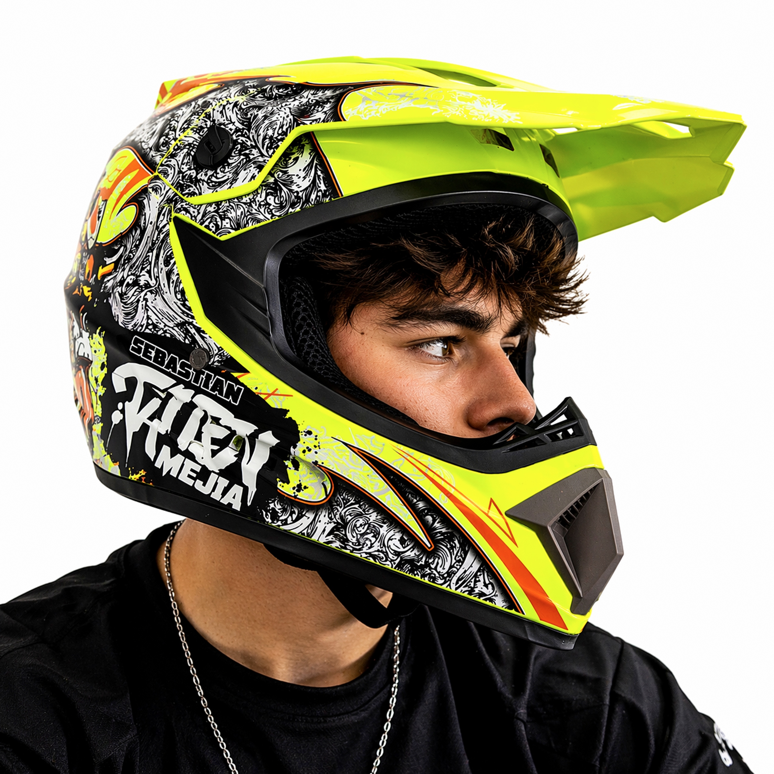 Kask na Quad Atv Enduro Cross Hulajnoga Elektryczna Bmx Mtb M 57-58 cm