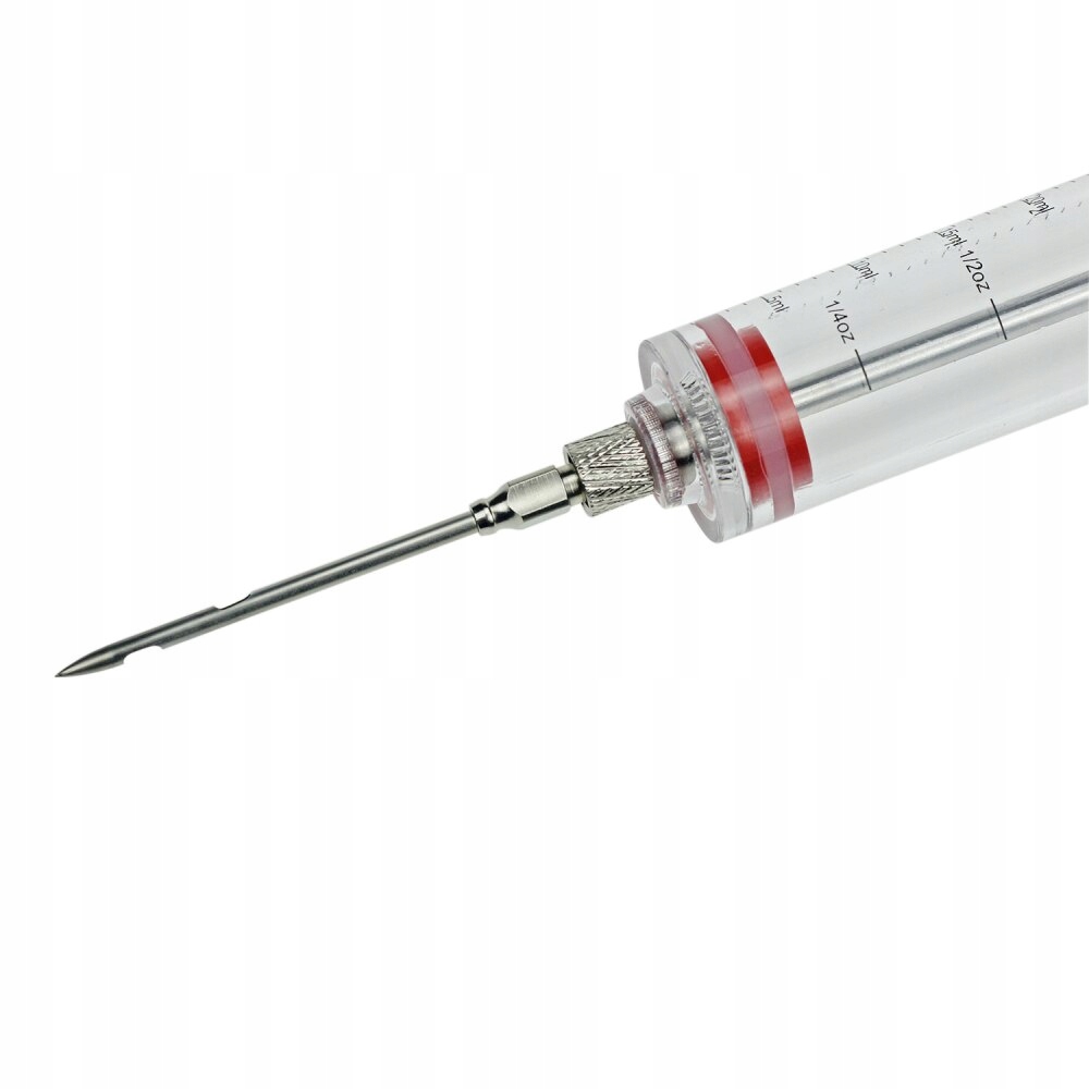 BBQ Meat Syringe Marinade Injector with Stainless Rodzaj tłok