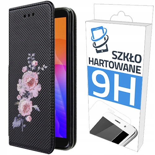 

150 wz Etui Z Klapką+szkło do Huawei Y5P