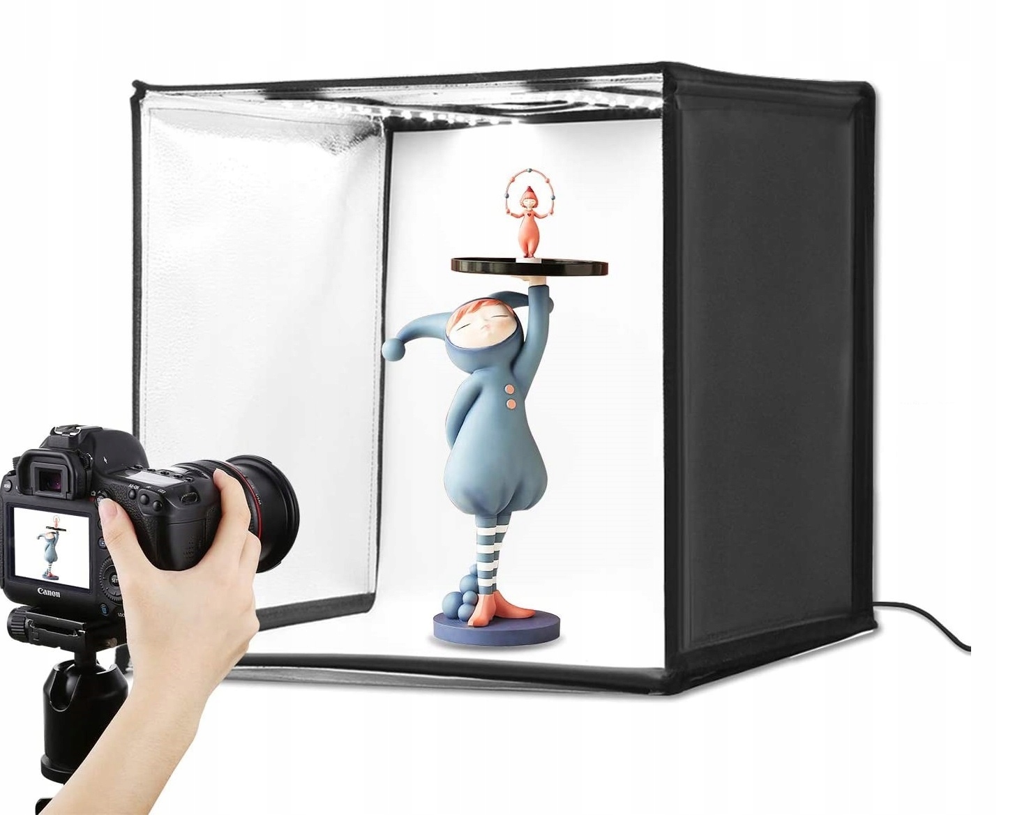 Namiot Bezcieniowy PU5080 80x80cm Led 5500K do Fotografii Produktowej