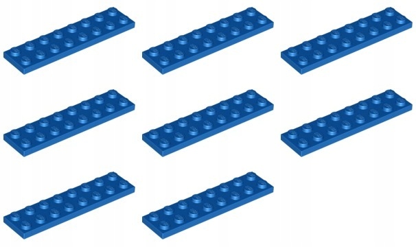

Lego 3034 Płytka 2x8 niebieska Nowa (20g) 8 szt
