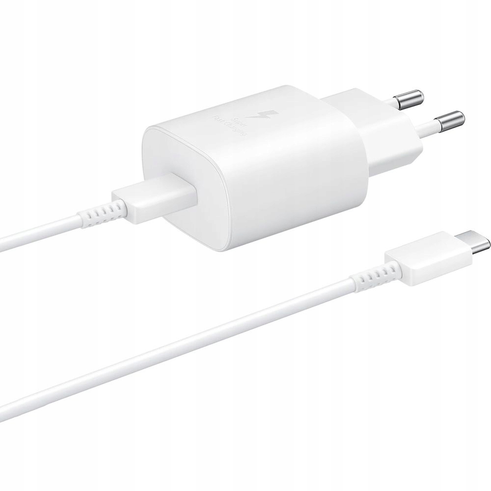 Síťová nabíječka Usb-c, Samsung, Pd 25W, rychlá kostka s kabelem Usb-c 1 m