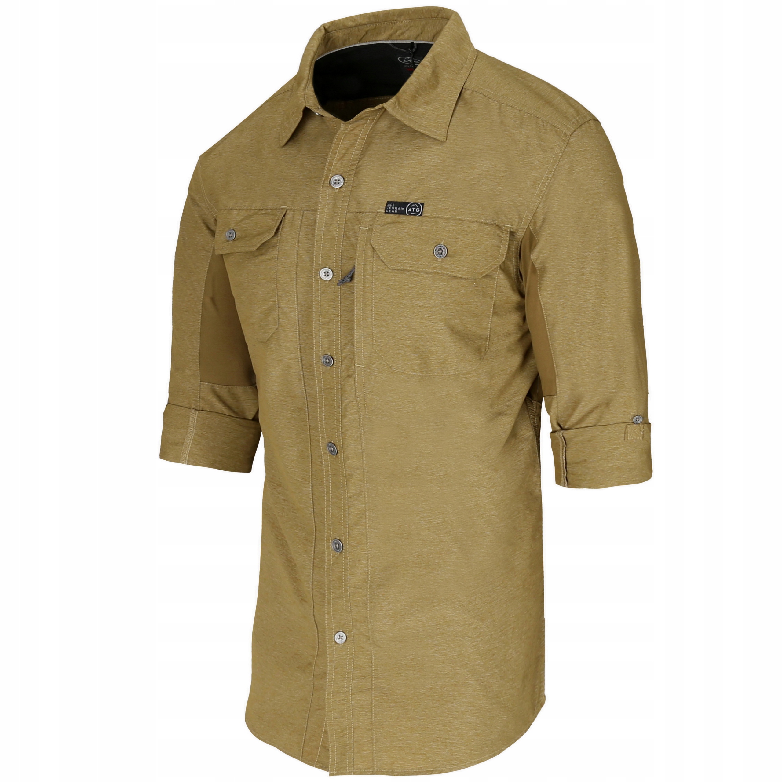 WRANGLER ATG PERFORMANCE REGULAR MĘSKA KOSZULA - M Model MIXED MATERIAL SHIRT