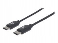 Manhattan Usb 2.0 Typ-C do Typ-C 2 m 3A 480 Mbps czarny