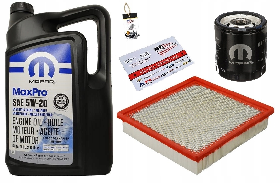 MOPAR 5W20 + FILTRY DODGE DURANGO 3,7 2009R