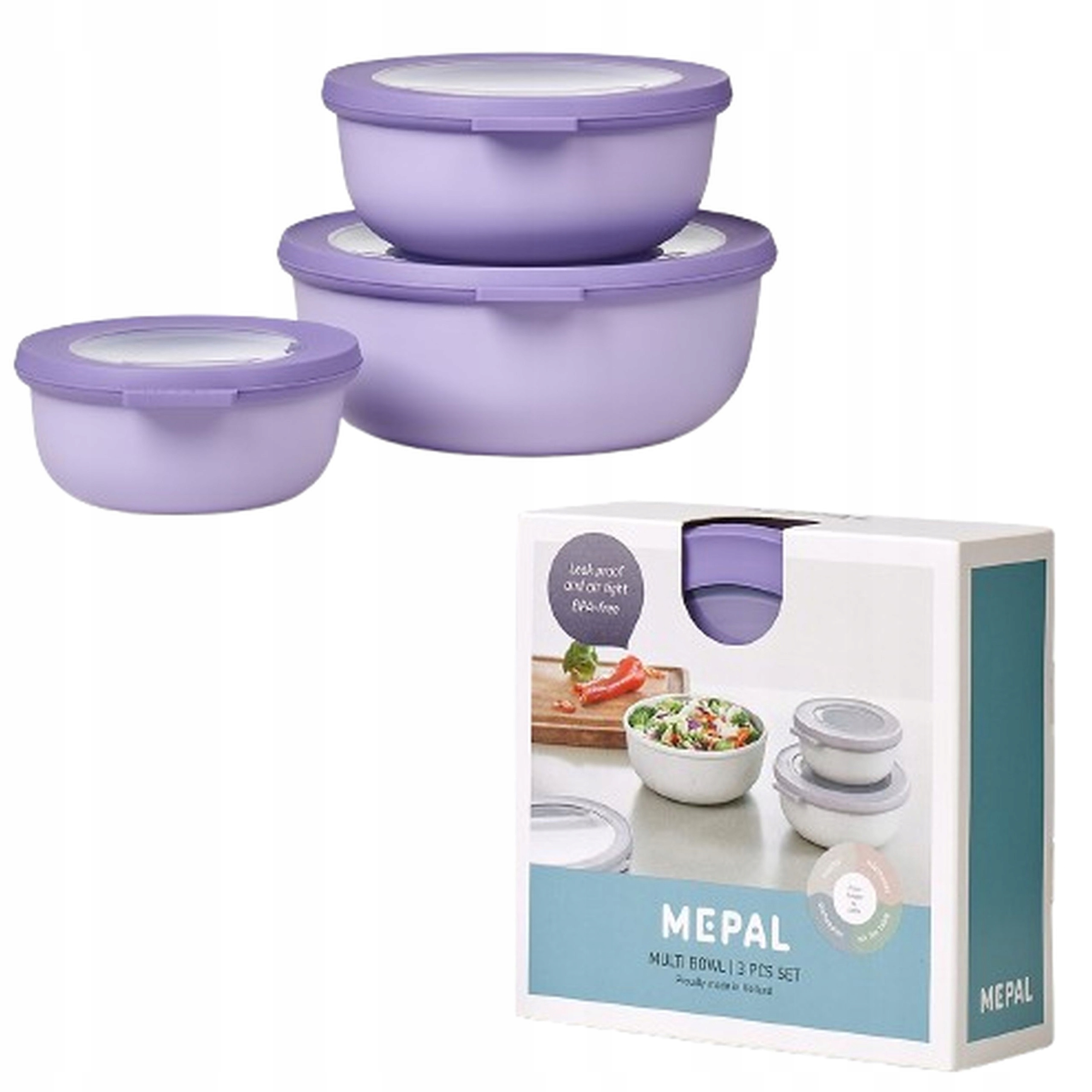 Cirqula 3 Pojemniki Na Żywność Sałatki Zupę Sos Mięso Surówki Bez Bpa Free