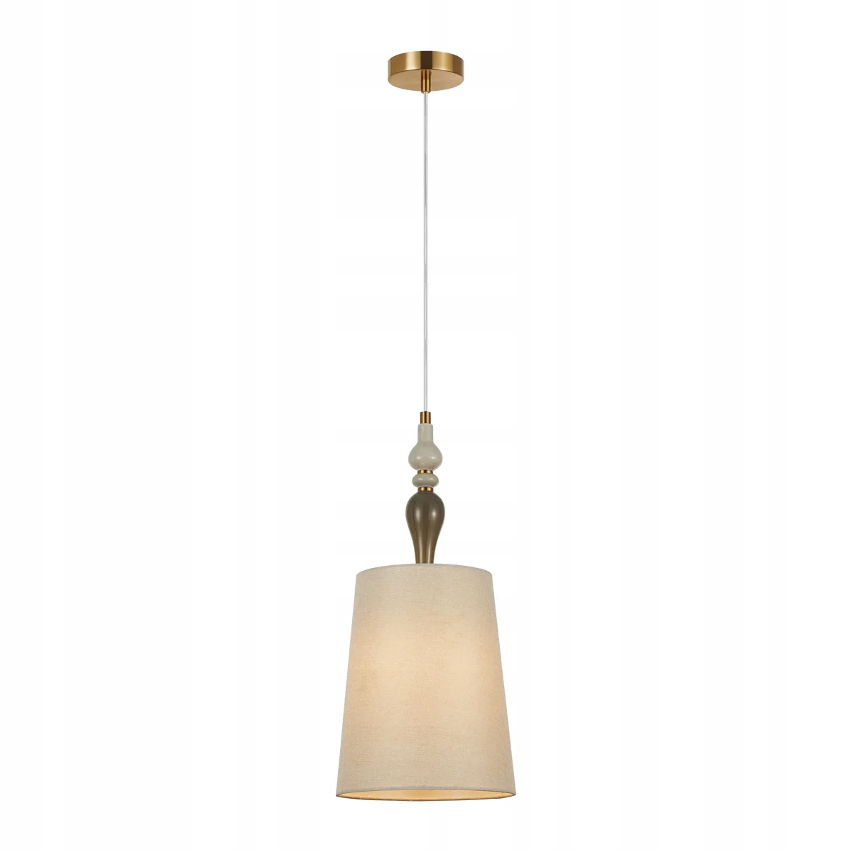 Závěsná lampa s meruňkovým stínidlem z tkaniny Ø22 cm 1xE27 60W Moren Italux