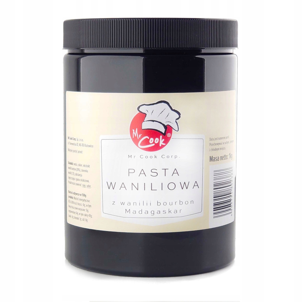 Pasta waniliowa 1 kg z Wanilią Bourbon Madagaskar