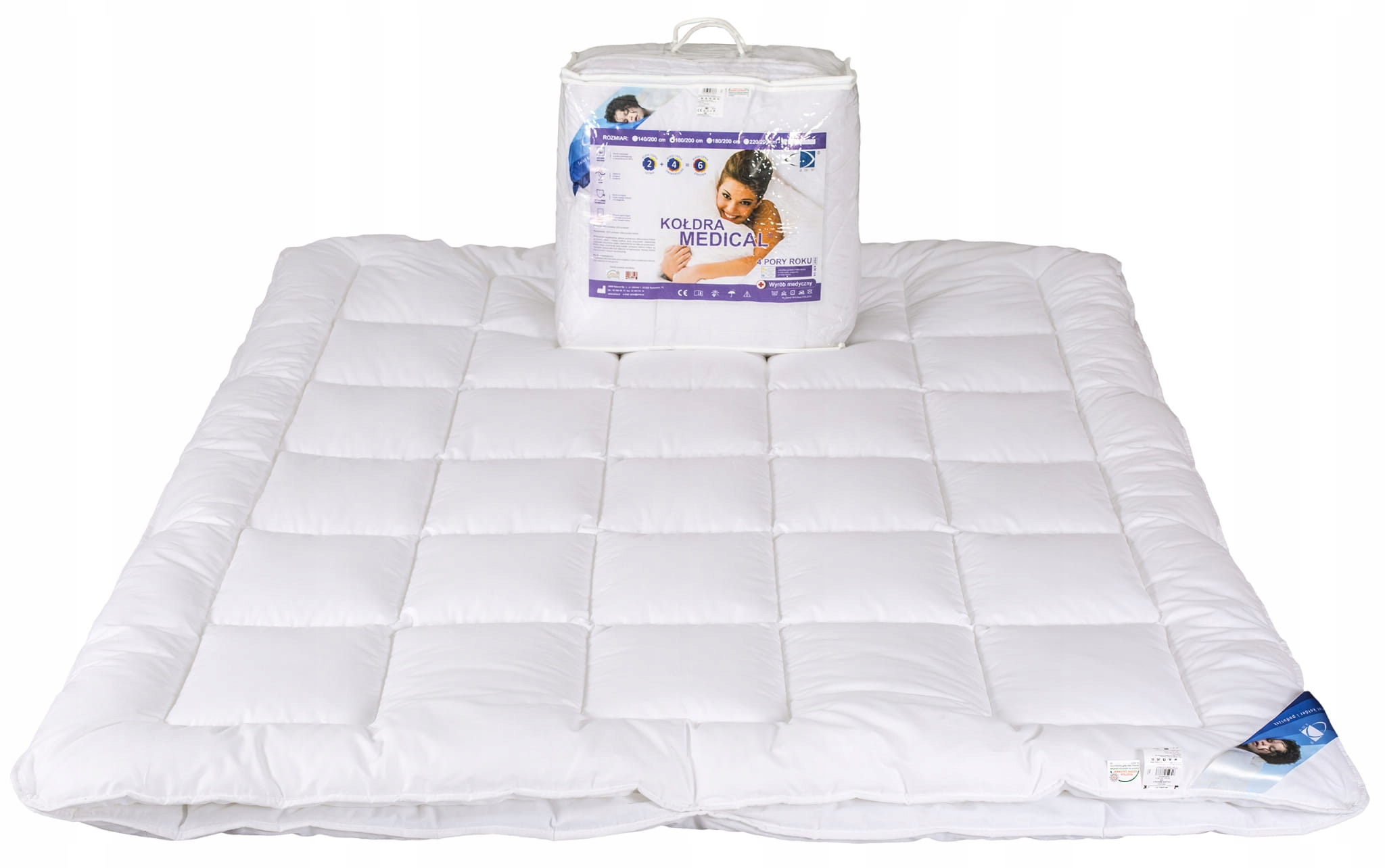 

Kołdra Amw Medical 4 pory roku 160x200 600g+900g