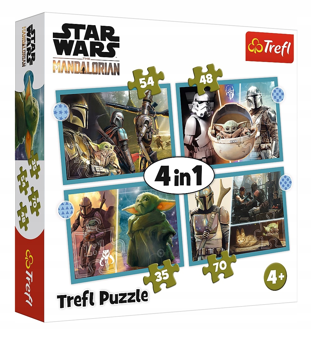 

Puzzle 4w1 Star Wars Mandalorian Trefl 34397